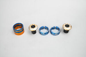 Alloy Headset Spacer Kit w/ Bar Ends 1 1/8" Salsa Lock-On Clamps Upgrade Kit