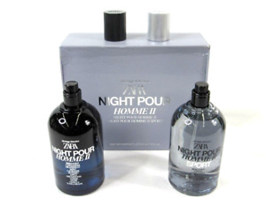 ZARA NIGHT POUR HOMME II + II SPORT 2 x 3.38 oz (100 ml) EDP Eau de Parfum Spray