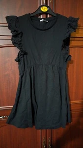 Kinder Mädchen Skater Kleid schwarz Sommer Party Tanz Kleider 8_9 Jahre - Bild 1 von 12