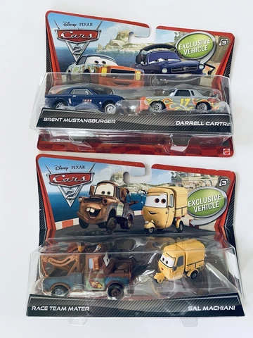 DISNEY Pixar CARS 2 (EXCLUSIVE VEHICLES) LOT OF 2 - FAST SHIPPING Cover