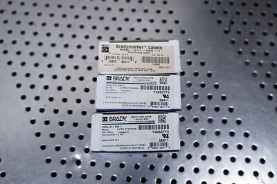 (Qty 3) BRADYMAKER WIRE MARKING LABELS WML-211-292-1 - Image 1 of 3