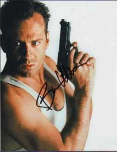 Vintage Bruce Willis signed 8x10 Die Hard photograph POP COA #112074 - Picture 1 of 1