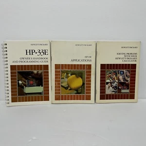 HP-33E Owner's Handbook and Programming Guide, Applications & Solving Problems - Imagen 1 de 8