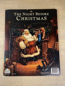 Vintage 1985 Random House The Night Before Christmas Rahmen Tablett Puzzle EUC - Bild 1 von 7