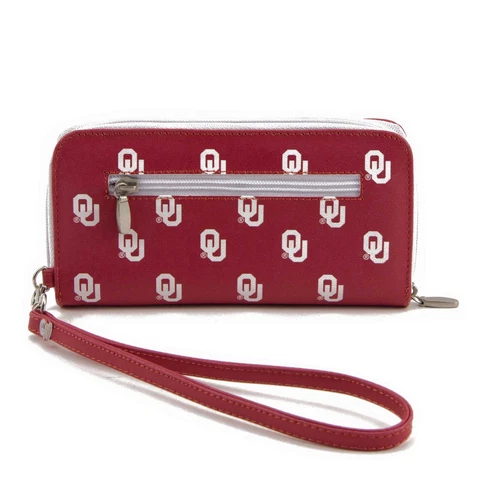 Women's Oklahoma Sooners Zip-Around Wristlet Wallet Cover