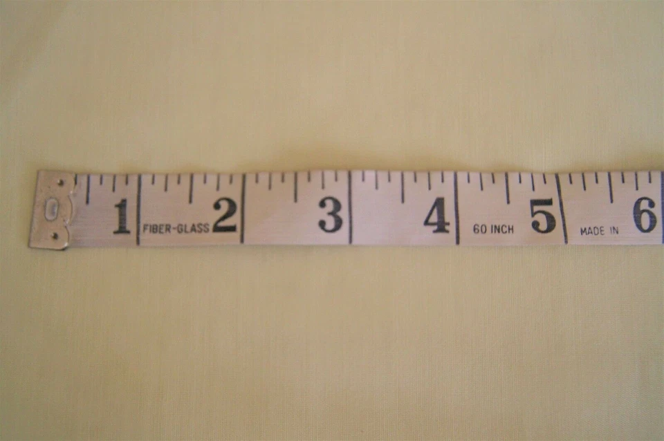 1+ Yards Pale Yellow Solid Thin Semi Sheer Poly-Blend Fabric 38" X 45"  - Image 1 of 1