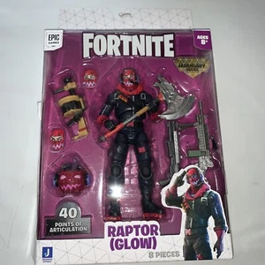 Fortnite 6" Legendary Series Figure Pack Dark Raptor (Glow) New ⭐️8 Pieces - Picture 1 of 5