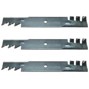 Set of 3 heavy duty 48" predator mulching mower blades to fit John DeereAM104489 - Picture 1 of 5