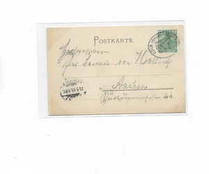 BP / CÖLN (RHEIN) - VERVIERS Z4 20/5.01 auf Präge-AK "Kölner Dom" nach Aachen - Bild 1 von 2