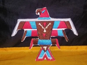 Thunderbird Embroidered Patch Iron-on Good Luck Magic Charm - Picture 1 of 1