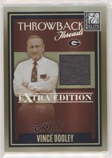 2007 Donruss Elite Extra Edition Throwback Threads /500 Vince Dooley #TT-VD