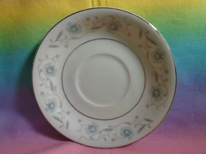 English Garden Replacement Saucer Japan Platinum Trim 5 3/4"  - Picture 1 of 4