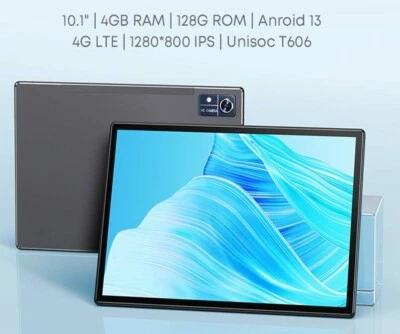 10.1" 800*1280 IPS Screen Core Unisoc T606 4GB RAM 128GB ROM Android 13 Tablet - Image 1 of 4