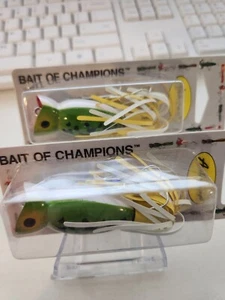 LOT OF 2 FRED ARBOGAST HULA POPPER FISHING LURE - Picture 1 of 6