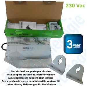 SMART 230V GREY + BRACKETS FOR SKYLIGHT Motor for roof windows and domes - Imagen 1 de 7