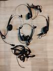 SNOM HEADSETs Job Lot Of 4  Wired Headsets Excellent Condition Throughout 