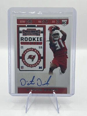 2019 Panini Contenders No. 255 D'COTA DIXON Rookie Ticket Autograph Buccaneers - Image 1 of 2