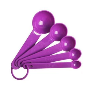 5pcs/set Measuring Spoon Silicone Tea,Coffee,Sugar Measuring Spoons For Kitchen  - Picture 1 of 6