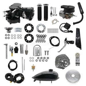 80cc Engine Motor Kit 2-Stroke Gas Engine for DIY Motorized Bicycle Bike dl45 - Foto 1 di 7