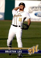 2017 Montgomery Biscuits Grandstand #16 Braxton Lee Picayune Mississippi MS Card