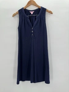 Abito Essie senza maniche LILLY PULITZER blu navy a tubino taglia XS stile 23597 - Foto 1 di 7