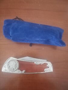 1930 Indian Head Nickel Folding Knife With Case