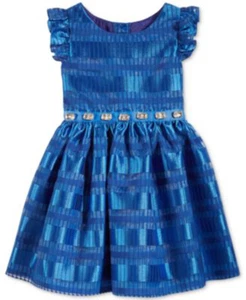 Mädchen Kleid Urlaub SweetHeart Rose Strass verziert Schattenstreifen Gr. 4 Neu mit Etikett - Bild 1 von 4