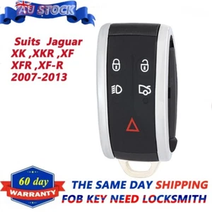 5 Buttons Remote Key Case Cover For Jaguar X XF XK XKR New Smart Key Fob Shell - Picture 1 of 6