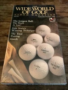 The Wide World of Golf Video Magazine Vol. 1 Issue 5 (VHS, Sep/Oct 1990) Sealed - Picture 1 of 2