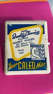 Vintage Werbung Notiz Halter - Büroklammer Port Clinton, Ohio - Bild 1 von 3