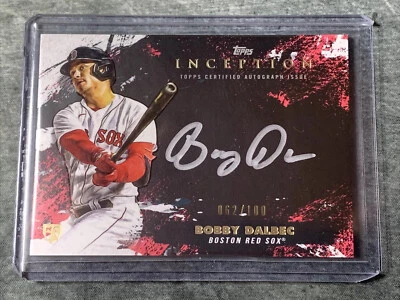 Bobby Dalbec Rookie Auto #62/100 2021 Topps Inception Silver Ink Case Hit!SS-BD - Image 1 of 2