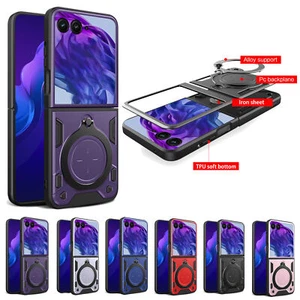 For Motorola Razr 2025/Razr+ 2024 Shockproof Magnetic Ring Stand Mag Safe Case - Picture 1 of 16