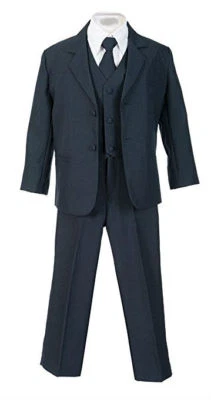 Boys Suits Navy Kids Children Formal Dress Infant Toddler Size S-XL 2T-4T 5-18  - Image 1 of 3
