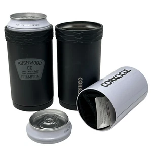 Lot of 2 Caddyshack Corkcicle Arctican Can Bottle Cooler Black Travis Mathew - Picture 1 of 16
