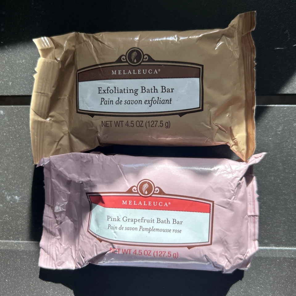 Barra de banho e barra esfoliante de toranja rosa • 4,5 oz cada - Imagem 1 de 1