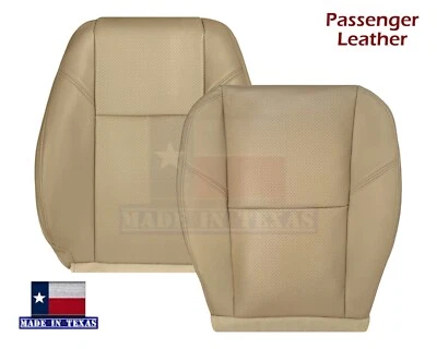 2009 2010 2011 2012 For Cadillac Escalade Right Leather Seat Cover Cashmere Tan - Image 1 of 4