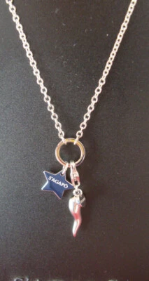 Sagapò Collana Acciaio Donna Cornetto Portafortuna Sagapo SHAC53 SHA376 S'agapo - Immagine 1 di 2