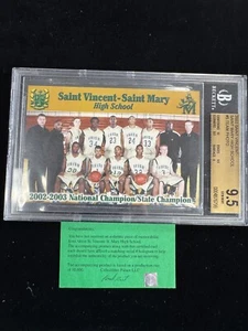 2003 Saint Vincent Saint Mary HS Lebron James #5 foto squadra Beckett 9,5 gemme ottime condizioni - Foto 1 di 3