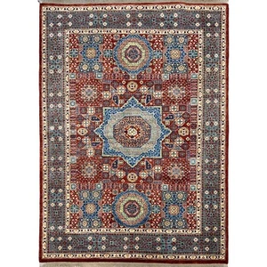 Handmade (5'0" x 6'5") Mamluk Premium Quality Afghan Oriental Wool Area Rug - Picture 1 of 11