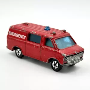 Tomica #F22 1971-1977 Chevrolet G-Series Van Red Chevy 1:78 Scale Vintage Japan - Picture 1 of 8