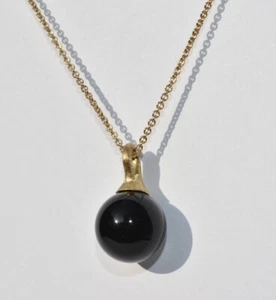 Marco Bicego Africa Boule Onyx Pendant Necklace 18K - Picture 1 of 12