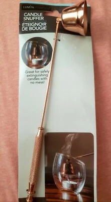 Apagador de velas LUMINessence •Metal plateado •Apaga velas de forma segura •8 3/8" Foto 1 de 3