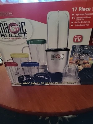 The Original Magic Bullet Express  Smoothie Blender Missing Resealable Lids Only - Image 1 of 4