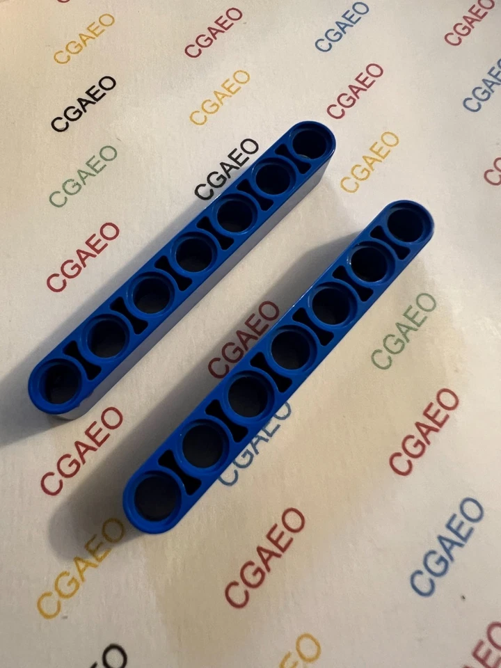 2 x Lego 32524 Technic, Liftarm 1 x 7 Thick   BLUE - Photo 1/1