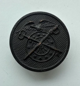 Rare WW1 US Army Enlisted Quartermaster Corps Collar Disc Pin Screw Back - Picture 1 of 6