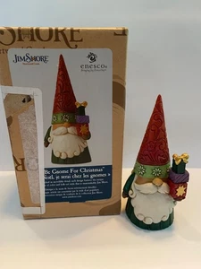 Jim Shore Heartwood Creek Gnome For Christmas Gnome Figurine (OA) - Picture 1 of 7