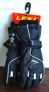 Guantes de esquí LEKI Sierra S Gore-Tex para dama talla 7,5 negros/blancos nuevos con etiquetas - Imagen 1 de 5