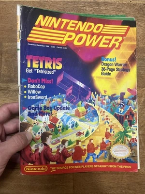 Nintendo Power Magazine Vol 9 Nov/Dic 1989 Tetris, SIN PÓSTER NI GUÍA Foto 1 de 4
