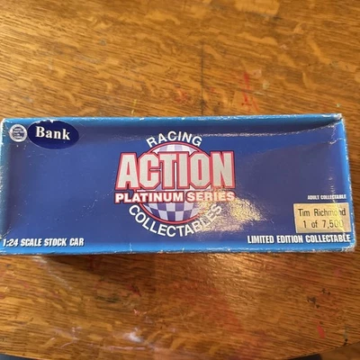 1996 Action 1:24 Scale Limited Edition Diecast Bank #25 Folgers Tim Richmond - Image 1 of 4