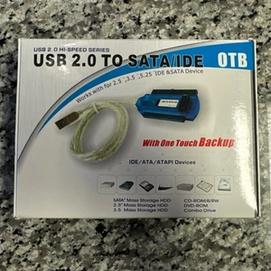 Adaptateur câble convertisseur USB 2.0 vers SATA/IDE (ADA-2020-OTB) - Photo 1/3